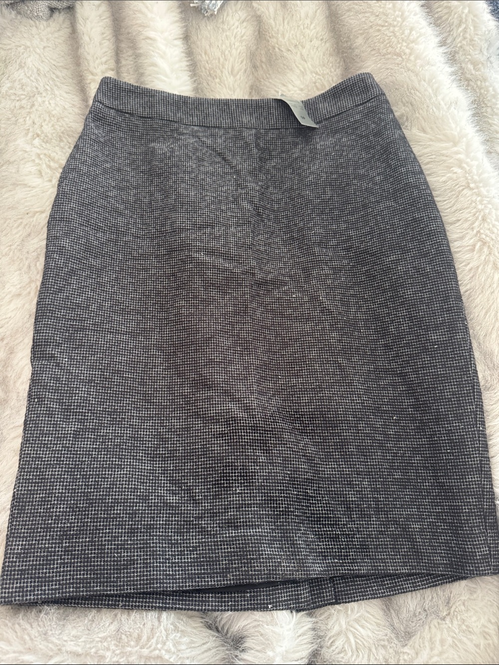 Ann Taylor blue Tweed Pencil Skirt 0P